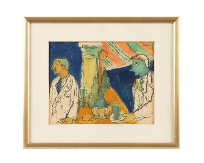 Fikret MOUALLA (1903-1967)
Deux serveurs...