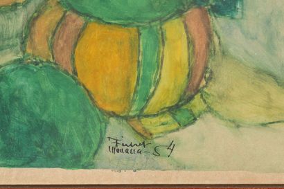Fikret MOUALLA (1903-1967)
Femme et trois...