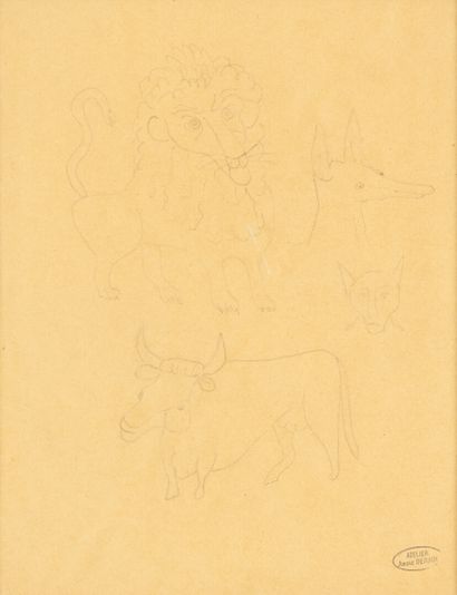 André DERAIN (1880-1954)
Lion, taureau et...