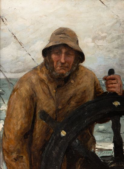 Émile RENOUF (Paris 1845 - Le Havre 1894)
Pêcheur...
