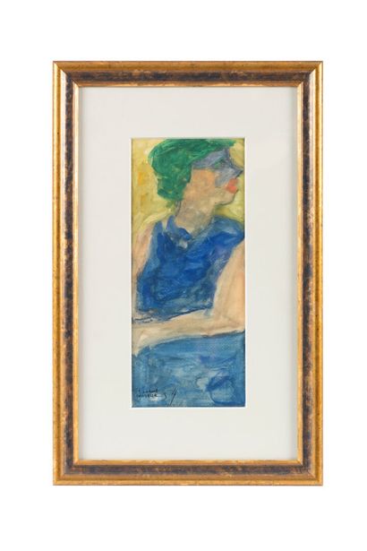 Fikret MOUALLA (1903-1967)
Femme accoudée,...