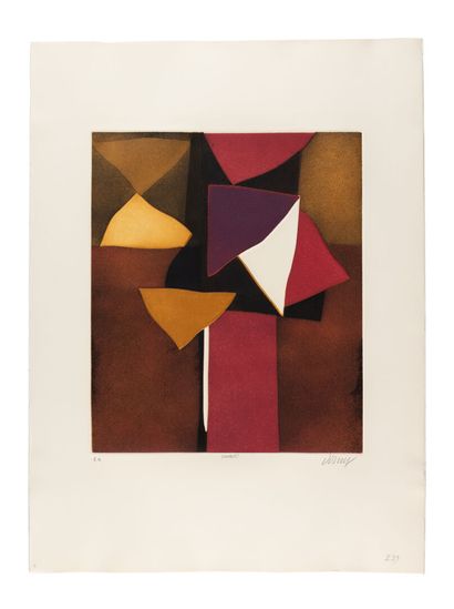 Bertrand DORNY (1931-2015)
Confetti
Aquatinte...