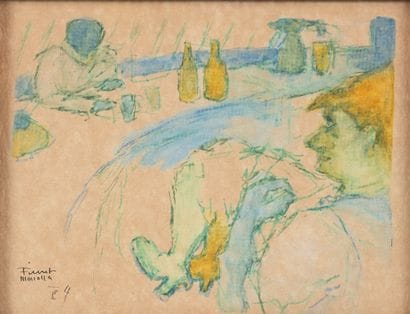 Fikret MOUALLA (1903-1967)
Homme et femme...