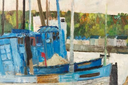 Guy BARDONE (1927-2015)
Coques bleues à Concarneau,...