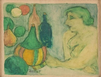 Fikret MOUALLA (1903-1967)
Femme et trois...