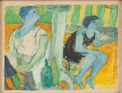 Fikret MOUALLA (1903-1967)
Deux femmes au...