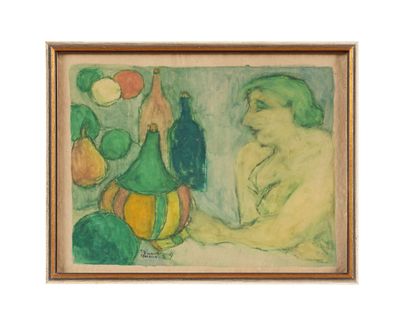 Fikret MOUALLA (1903-1967)
Femme et trois...