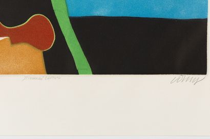 Bertrand DORNY (1931-2015)
Interieur Cévenol
Aquatinte...