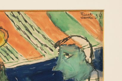 Fikret MOUALLA (1903-1967)
Deux serveurs...