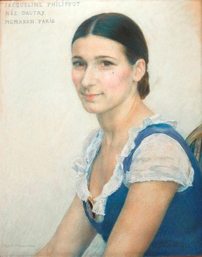 Edgar MAXENCE (1871-1954) 
Portrait de Jacqueline...