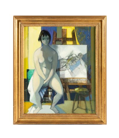 Camille HILAIRE (1916-2004)
La pose
Huile...
