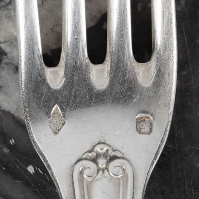 Ménagère de de 12 fourchettes et 12 cuillers...