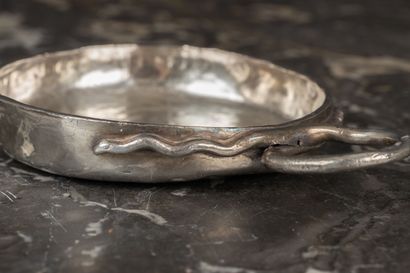 Tasse à vin en argent, le corps uni est inscrit...