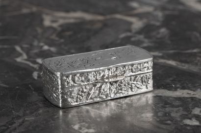 Lot en argent: paysan sur un buffle (long....