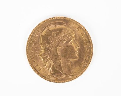 1 monnaie en or : 20 FF coq 1913