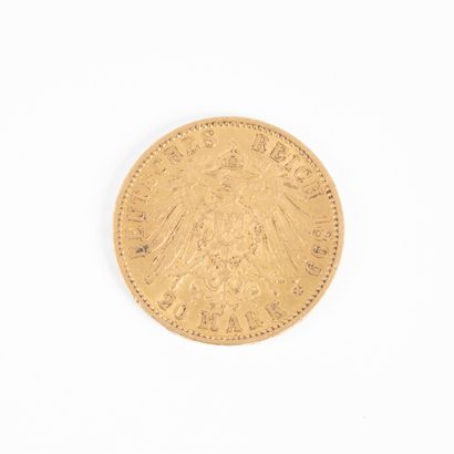 1 monnaie en or: 20 mark Prusse 1899