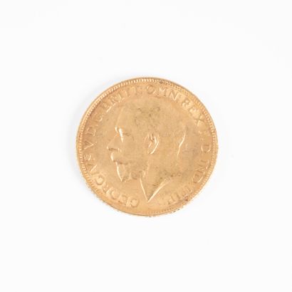 1 monnaie en or : souverain Georges V 19...