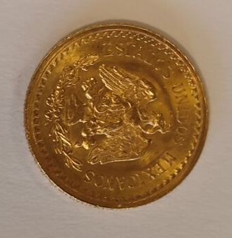 1 monnaie en or : dos pesos 1919