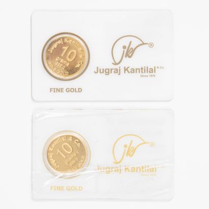 . 2 médailles en or : 10 grams 995.0 - Jugraj...