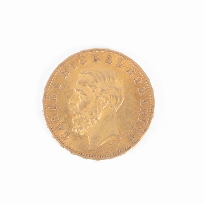 1 monnaie en or: 20 lei Roumanie 1883B