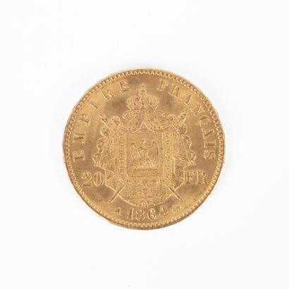 1 monnaie en or: 20 FF 1864A