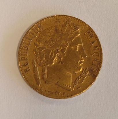 1 gold coin: 20 FF 1850 A Cérès