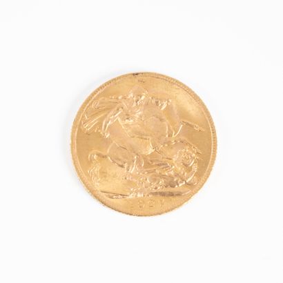 1 monnaie en or : souverain Georges V 19...