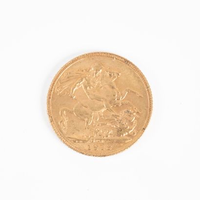 1 monnaie en or : souverain Georges V 19...