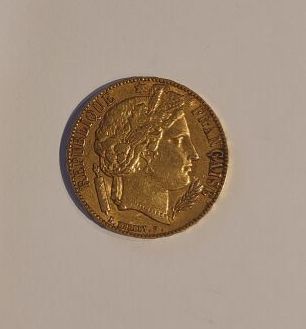 1 monnaie en or : 20 F 1851 A