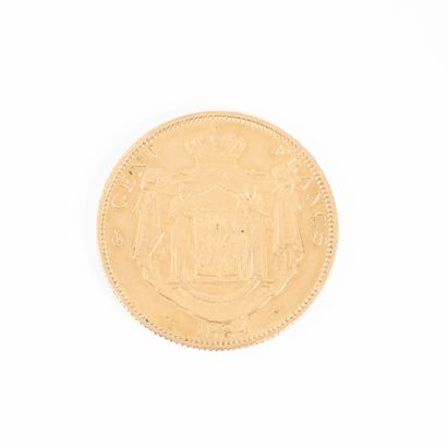 1 monnaie en or: 100F Monaco 1884