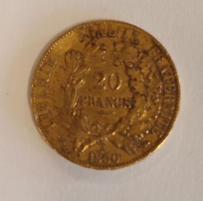1 gold coin: 20 FF 1850 A Cérès