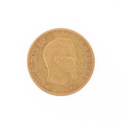1 monnaie en or : 10 F Napoléon III 1860...
