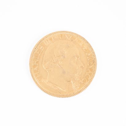 1 monnaie en or: 100F Monaco 1884