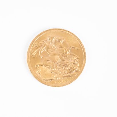 1 monnaie en or : souverain Georges V 19...