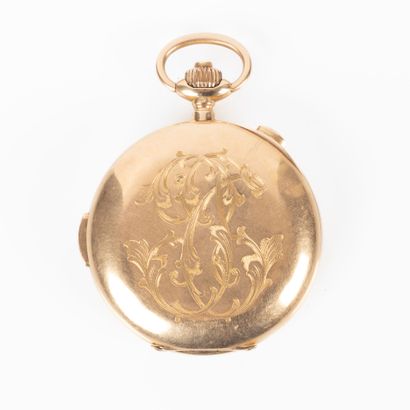 VOLTA. Montre savonnette en or, mouvement...