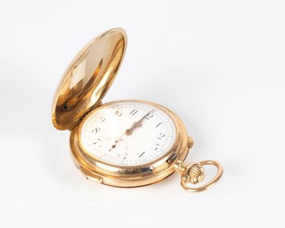 VOLTA. Montre savonnette en or, mouvement...
