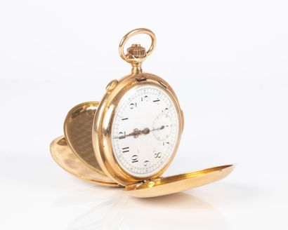 VOLTA. Montre savonnette en or, mouvement...
