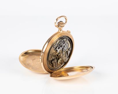 VOLTA. Montre savonnette en or, mouvement...