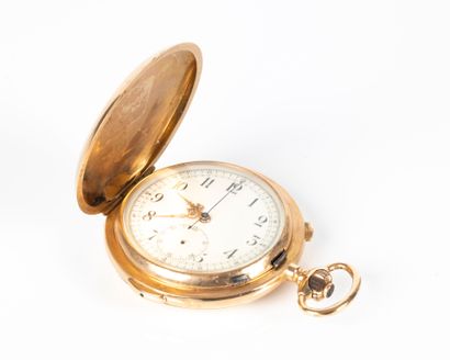 VOLTA. Montre savonnette en or, mouvement...