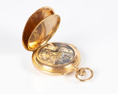 VOLTA. Montre savonnette en or, mouvement...