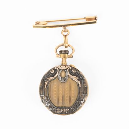 Montre de col en or style Louis XVI. Fin...