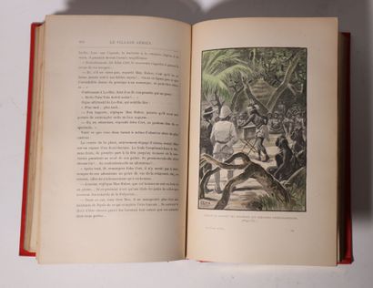 Jules Verne: lot de deux cartonnage dont...