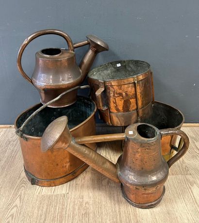 Set of 19th century brass instruments: 
-...