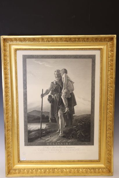 Two black prints after Baron Gérard: 