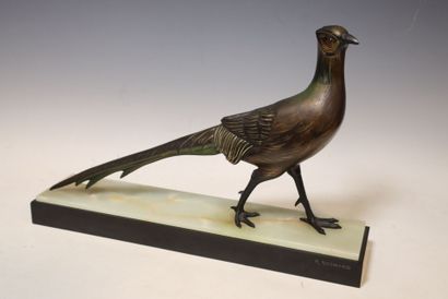 R.ROCHARD. 
Faisan. Sculpture métallique...