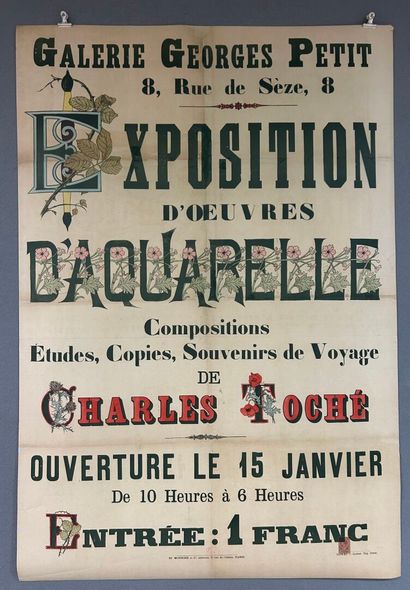 Affiche lithographique 