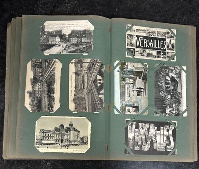 An album of 408 vintage postcards from all...