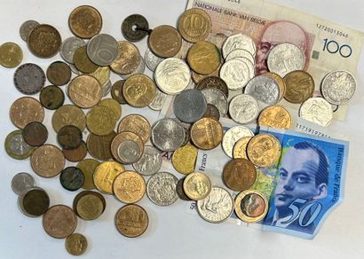Lot of silver coins including : 
- 8 Hercules...