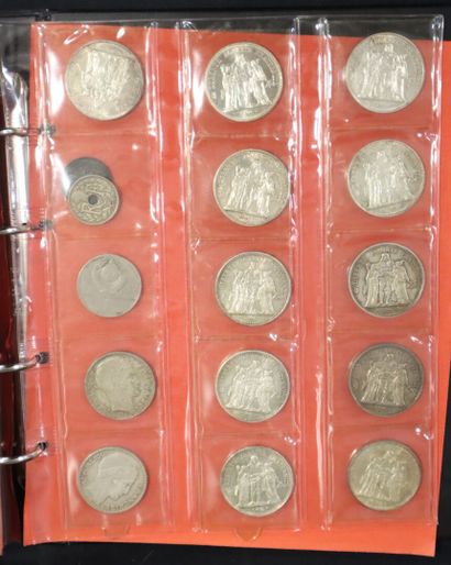 Large lot of French and foreign coins in...