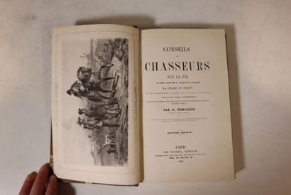 HUNTING. Set of 2 books: 
- ROBINSON (H.)...